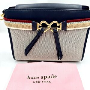 Kate Spade Navy Tourjours Canvas Shoulder Bag #418